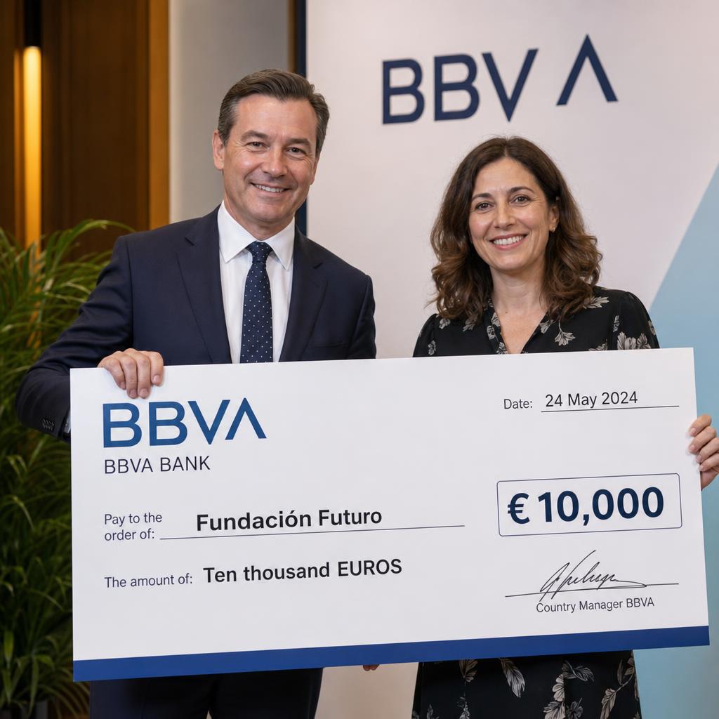 Official BBVA Bank Check Presentation